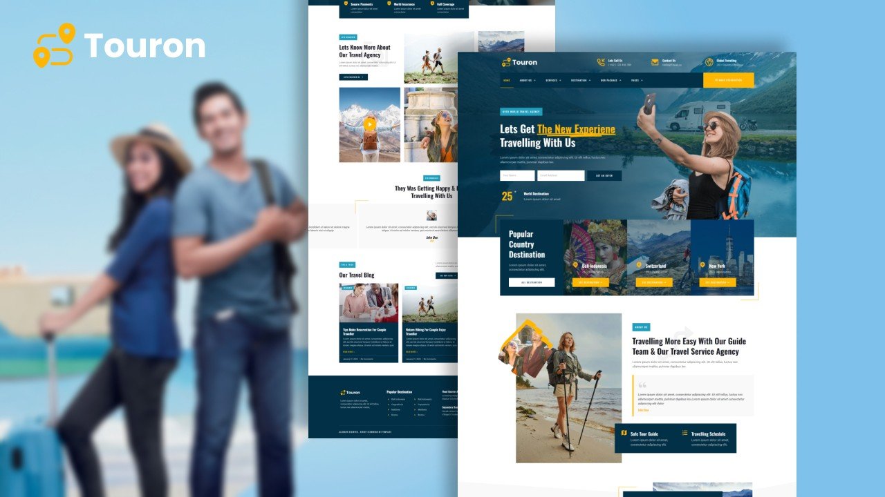 Touron – Premium Tour Travel Elementor Template Kit