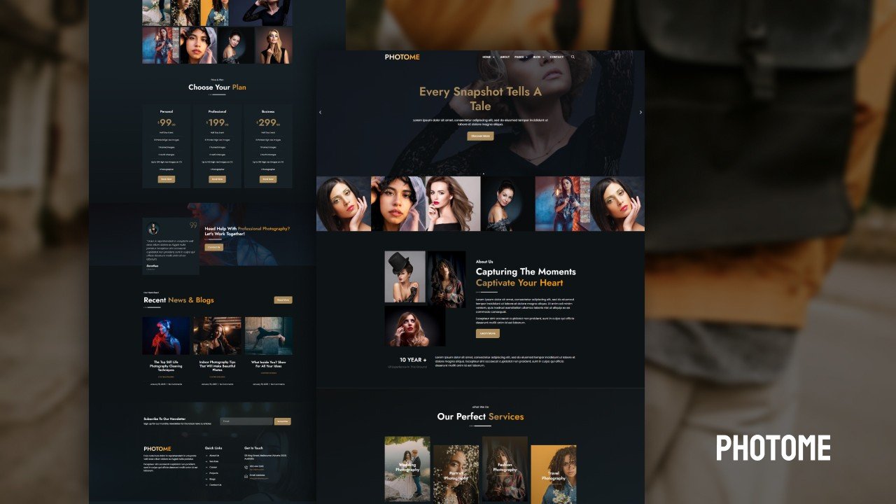 Photome – Portfolio Photography Elementor Template Kit