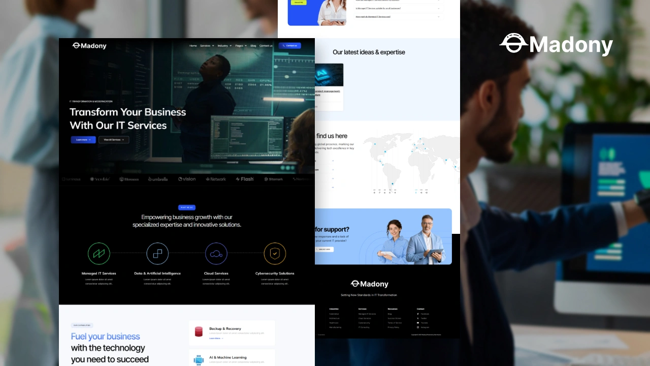 Madony – IT Solutions & Services Elementor Pro Template Kit
